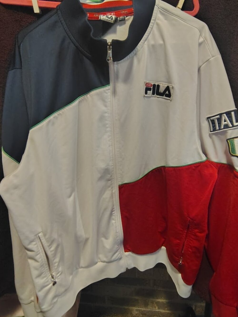 Men's Vintage 'FILA' Sport Jacket "Italia" Soccer Size XXL
